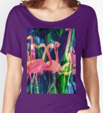 Flamingo Dance Women's Relaxed Fit T-Shirt