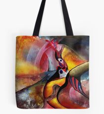 red scenery Tote Bag