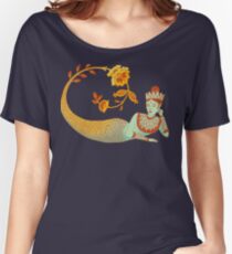 Flower Devi Green Goddess Relaxed Fit T-Shirt