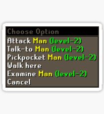 Attack Man Sticker