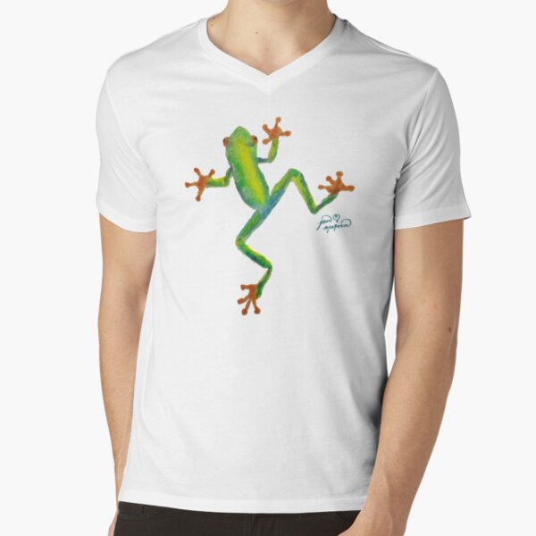 Red Eyed Tree Frog V-Neck T-Shirt
