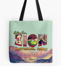 Greetings from Zion National Park Tote Bag