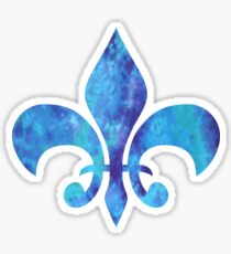 Fleur De Lis Tie Dye Sticker