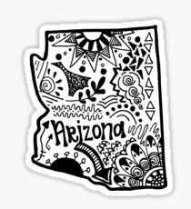 Arizona Zentangle Sticker