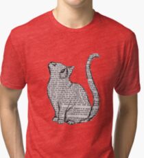 Bücher und Katzen und Bücher und Katzen Vintage T-Shirt