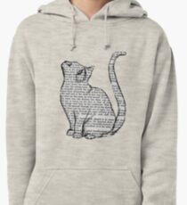 books and cats and books and cats Pullover Hoodie