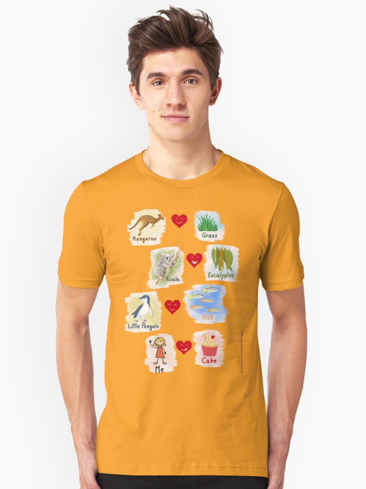 Alternate view of Aussie Friends love food - Girl Slim Fit T-Shirt