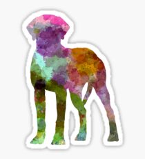 Rhodesian Ridgeback in watercolor Sticker