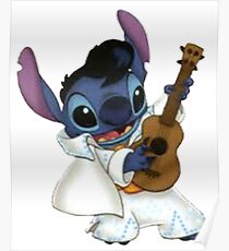 Elvis stitch Poster
