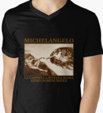 michelangelo Men's V-Neck T-Shirt