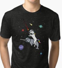 Unicorn Reiten Narwhal im Raum Vintage T-Shirt