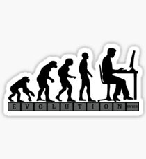 computer evolution Sticker