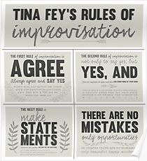 Tina Fey's rules of improvisation Poster