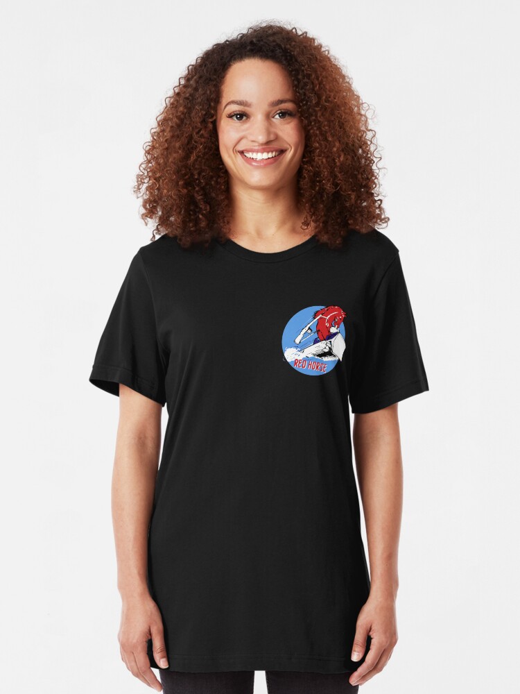 Alternate view of Expeditionary Red Horse Group Slim Fit T-Shirt