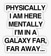 Galaxy Far Far Away Sticker