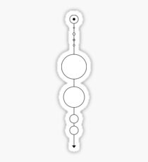 geometric solar system Sticker