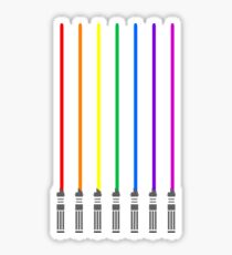 Lightsaber Rainbow Sticker