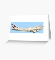 AF 747 with landing gear Greeting Card