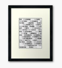 Radiohead - Creep Framed Print