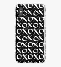 xoxo Black White iPhone Case