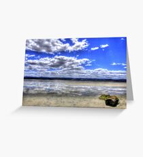 Reflections - 5 Mile Beach - Tasmania Greeting Card