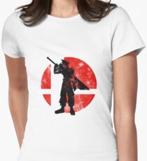 Cloud Strife Smash - Red Women's Fitted T-Shirt