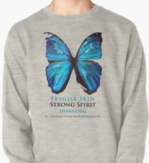 Beautiful Blue Butterfly Proceeds donated to DebRa.org Pullover