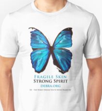 Beautiful Blue Butterfly Proceeds donated to DebRa.org Unisex T-Shirt
