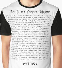 Buffy the Vampire Slayer: Episodes Graphic T-Shirt