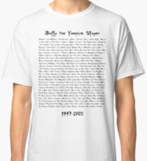 Buffy the Vampire Slayer: Episodes Classic T-Shirt