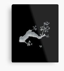 Cherry tree negative Metal Print