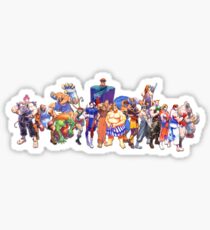 Street Fighter Collage Sticker