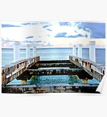 Sunset Pier at Grace Bay Poster