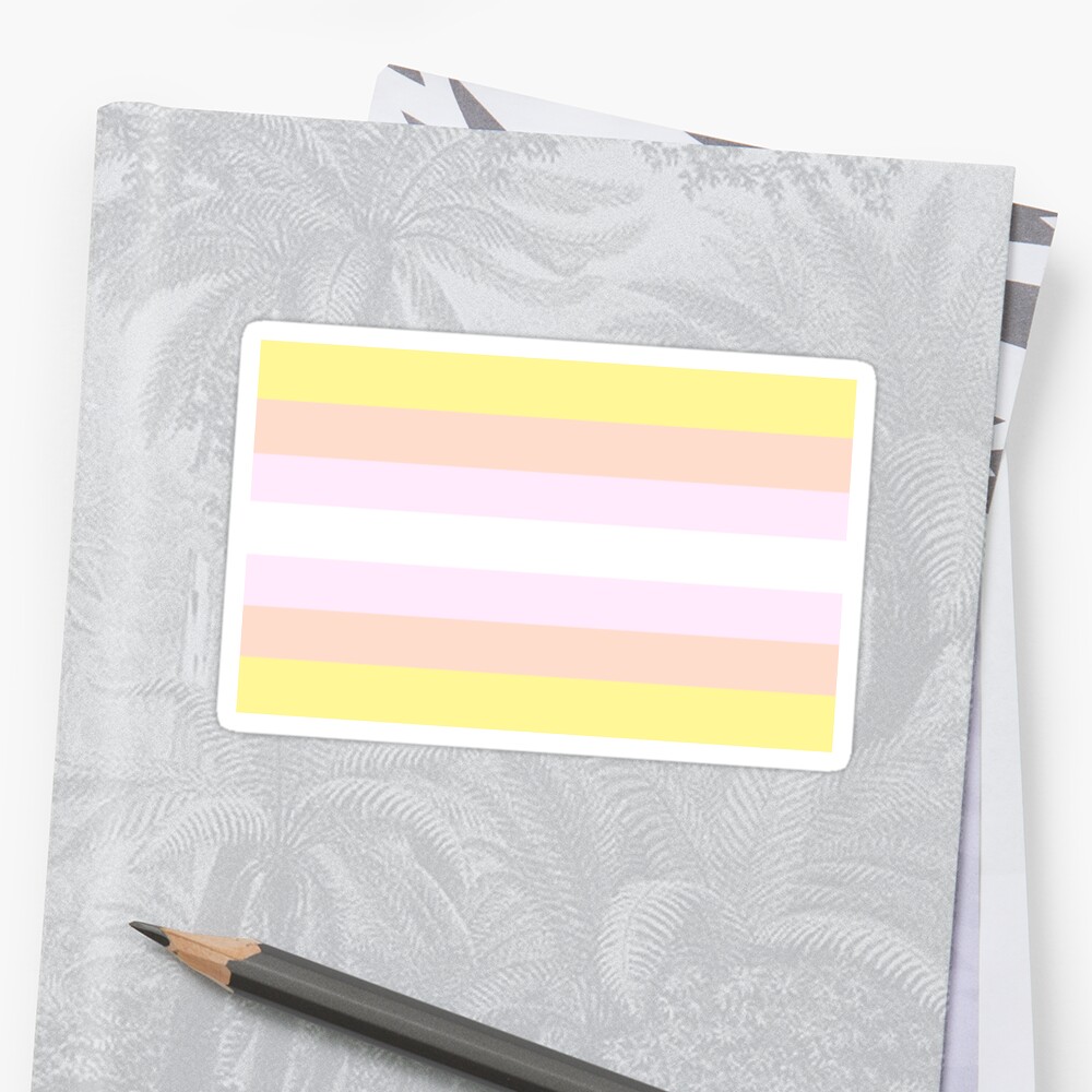 Pangender Pride Flag Sticker By Lilartthing Redbubble