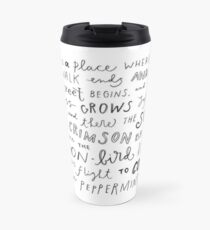 Where the Sidewalk Ends quote Shel Silverstein Travel Mug