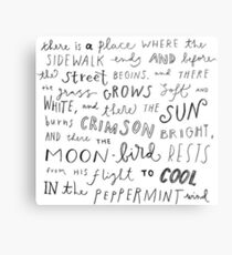 Wo der Sidewalk endet, zitieren Shel Silverstein Metallbild