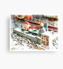Railway signals Canvas Print
