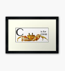 C is for CRAB Framed Print