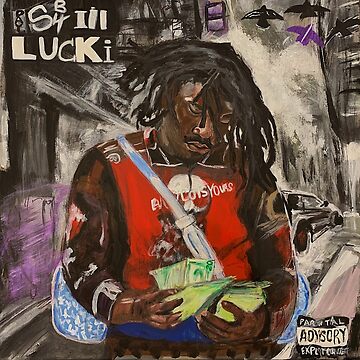 lucki,days b4 3,album,poster,cover,painting,fan art,rap,rapper