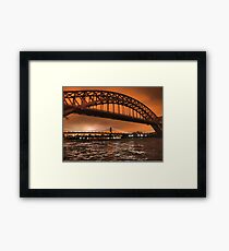 The Two Bridges of Astoria Framed Print