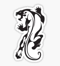 Totemic panther or jaguar Sticker