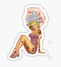 Showgirl Pin-up Sticker