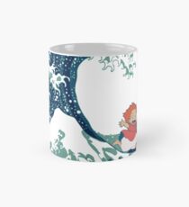 Ponyo and The Great Wave off Kanagawa - Moderne Mug