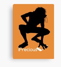 Gollum Precious Silhouette Iphone T-shirt Canvas Print