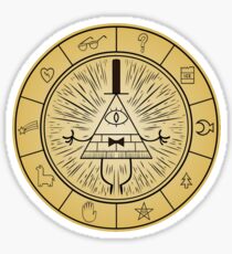 Gravity Falls Bill Cipher Wheel Sticker