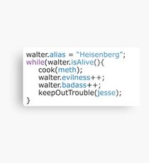 Breaking bad - code Metal Print