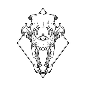 Buy Skull and Bear Smokey Tattoo Design Waterslide Decal for Online in  India - Etsy