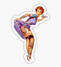 Redhead Pin-up Sticker