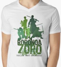 Roronoa Zoro (One Piece) - Words edition Men's V-Neck T-Shirt