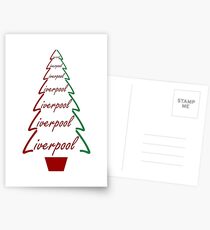 Liverpool - Christmas Tree Gifts & Cards Postcards